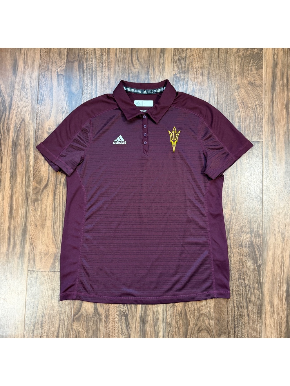 Adidas ASU Sun Devils Climalite Polo Shirt Golf Jersey XL NCAA